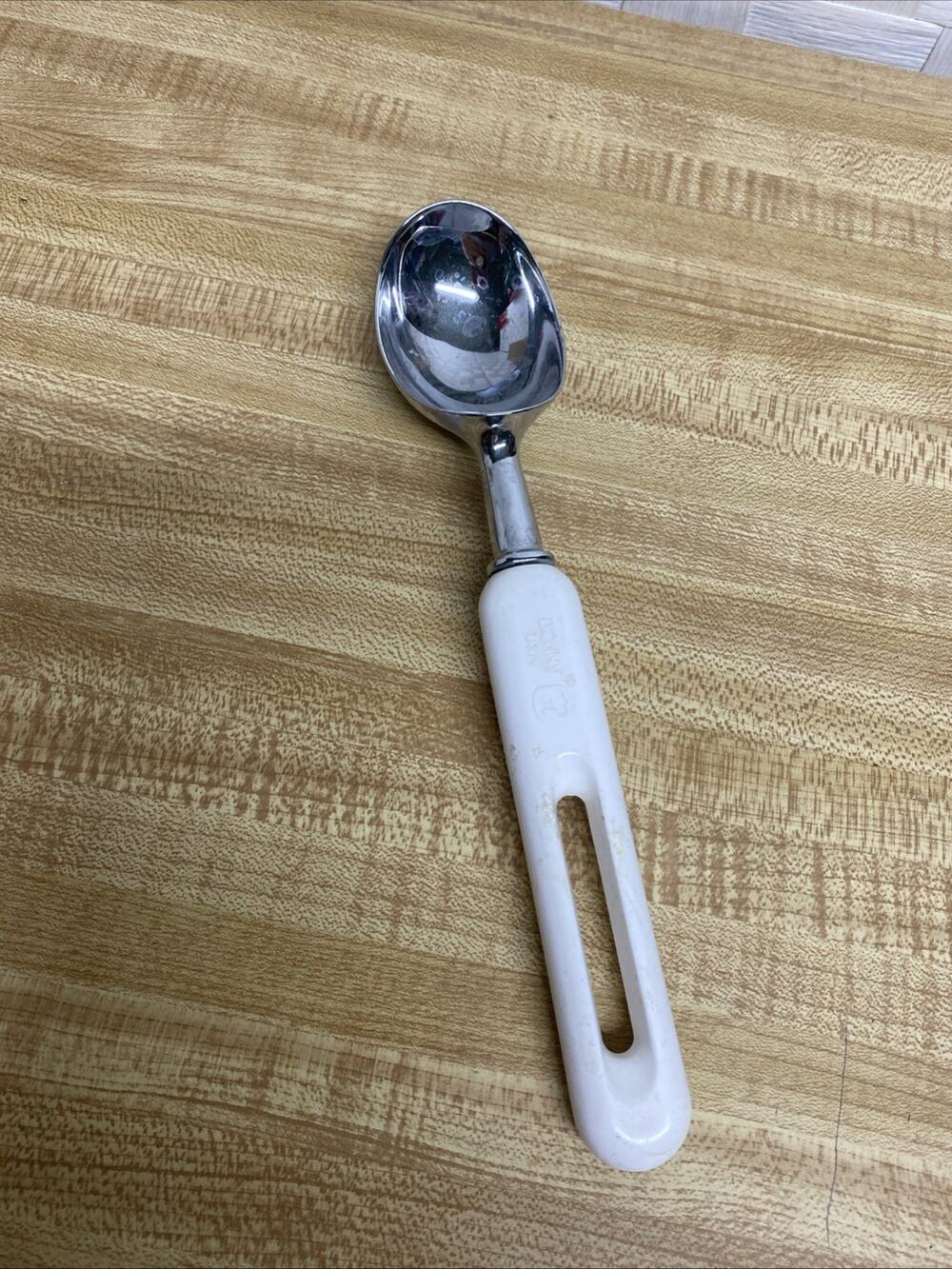 Vintage Bonny USA Ice Cream Scoop Plastic Handle Chrome Plated Kitchen Utensil